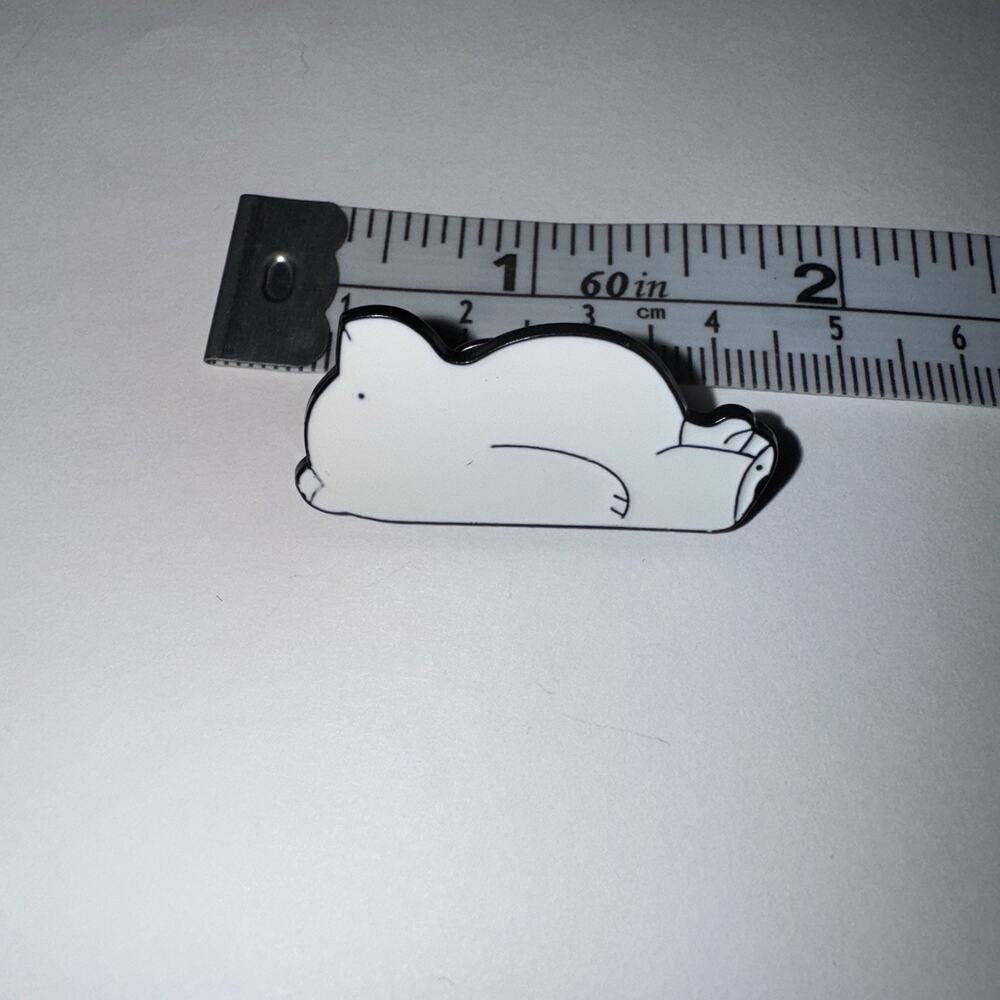 White Polar Bear Pin Brooch